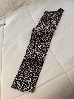 Jules & Leopold Black and Brown Leopard Print Pants